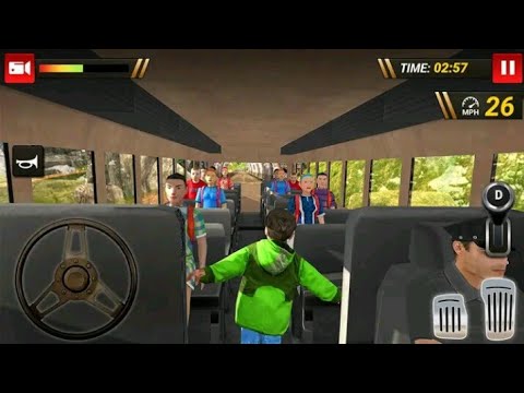 Offroad High School Bus Simulator Free- Android GamePlay