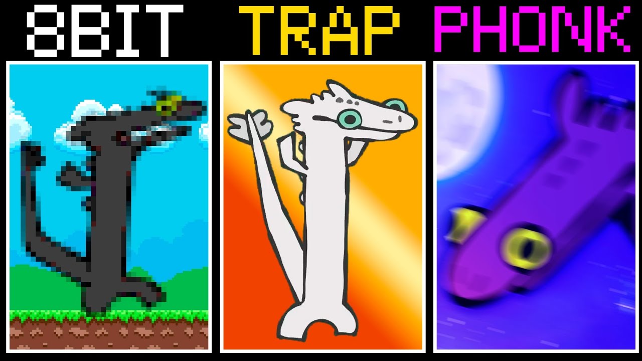 Toothless Dancing but every time different version (Full Version)