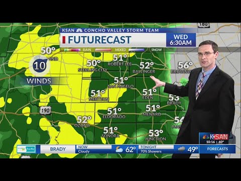 KSAN 10pm Weather - Tuesday October 23, 2018