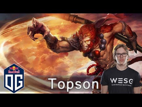 OG.Topson Monkey King Gameplay - Ranked Match - OG Dota 2.