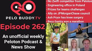 Pelo Buddy TV 262 - No Peloton Zwift Competitor, Peloton engineering in Poland, Becs won a marathon