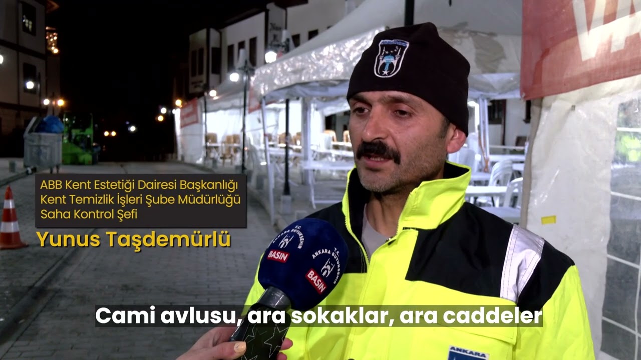 Ramazan boyunca iftar çadırları cami avluları ve yoğun meydanlarda temizlik çalışmalarımız sürüyor