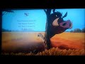 DVD Closing To The Lion King 2 UK DVD Request Video For A Smith