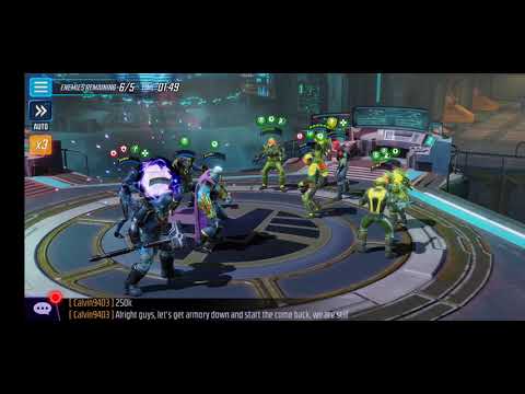 War Offense - 280k Thanos+Kree vs 211k Hydra Red Skull - Marvel Strike Force