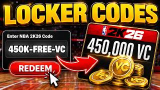NEW NBA 2K26 LOCKER CODES 🎁 INSANE 450K FREE VC & CAP BREAKER LOCKER CODES 2K26