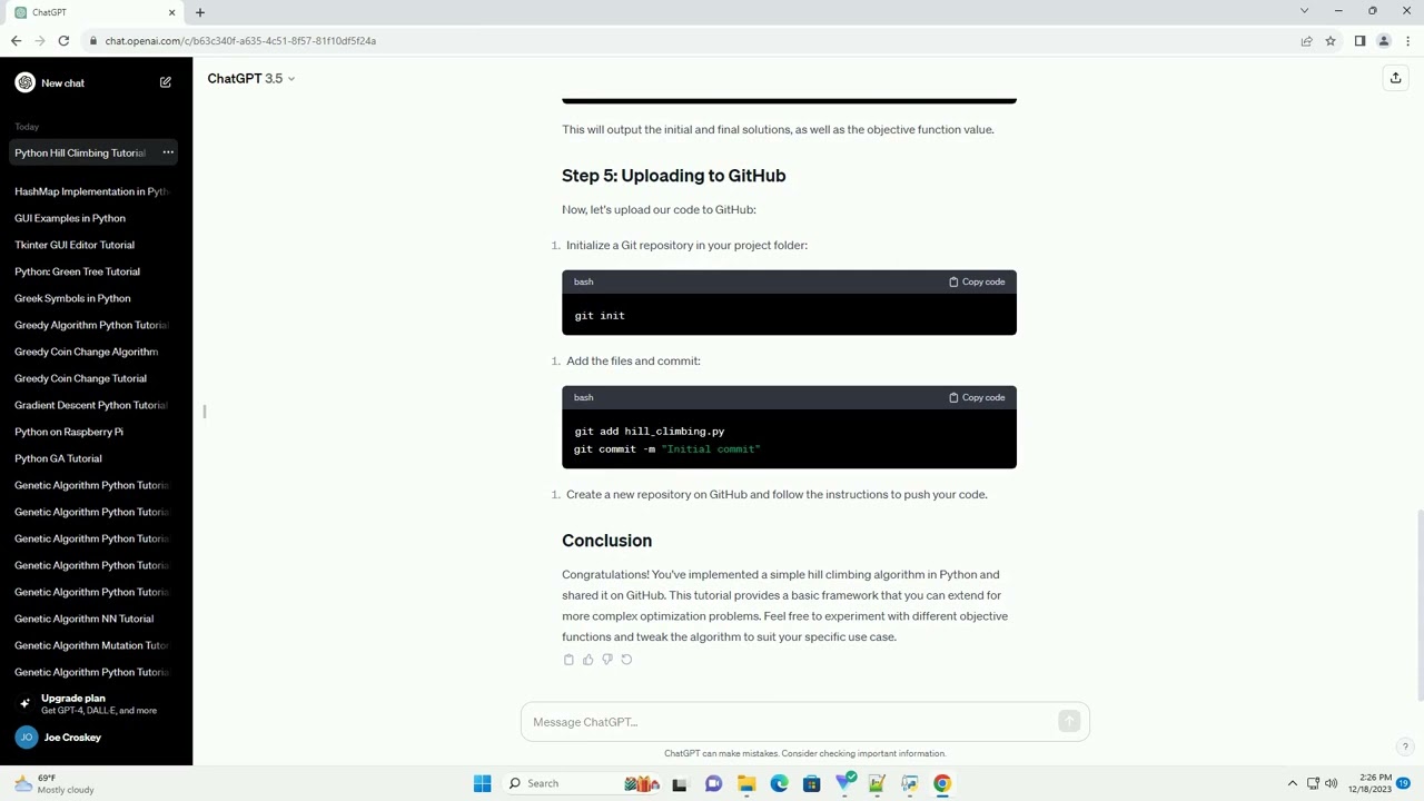 hill climbing algorithm python github