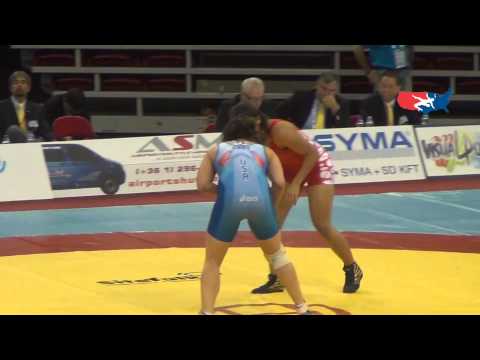 Worlds W - Gray (USA) pin Gutierrez (COL), 72 kg