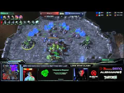 SC2 Polt vs Stephano TvZ Game 1 Winner Bracket Final Lone Star Clash 1 Starcraft 2