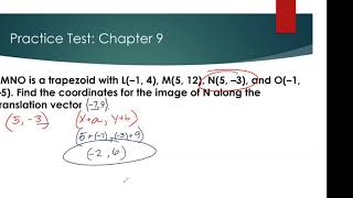 Geometry B: Chapter 9- Transformations and Symmetry (Test Review)