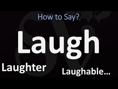 Part of a video titled How to Pronounce LAUGH? (+ RELATED WORDS) - YouTube