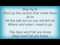 Idlewild - I Never Wanted Lyrics