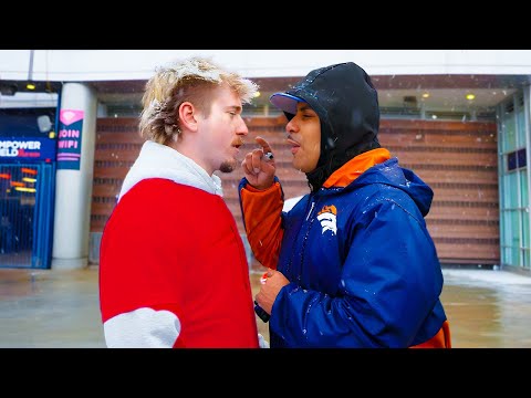 Patriots Fan Trolls Broncos! (AFC Championship)