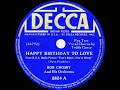 1939 Bob Crosby - Happy Birthday To Love (Teddy Grace, vocal)