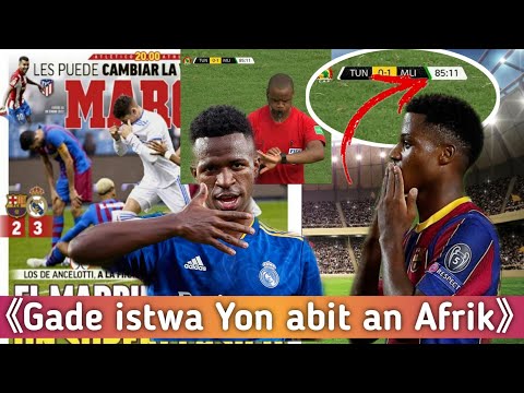 Barça poko ka bat Real |abit sa sanble te sou |Madan messi pa alez a Paris |Inter bon sou Juve |news