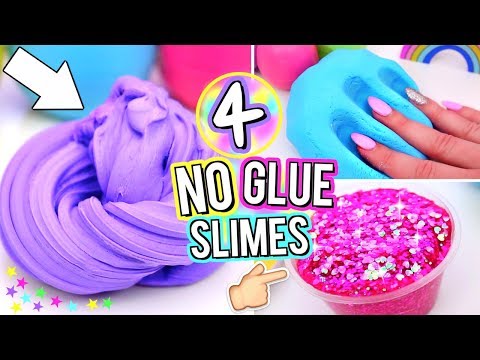 Easy DIY Slimes WITHOUT GLUE