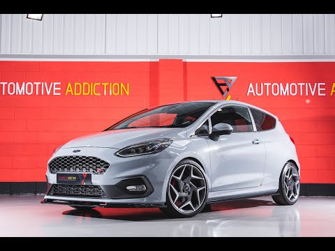 2019 Ford Fiesta MK8 ST-3 200PS in Silver Fox with Milltek Exhaust For Sale at Automotive Addiction