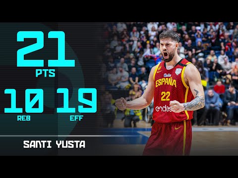 Santi Yusta (21 PTS) | Top Performer | SVK vs ESP | FIBA EuroBasket 2025 Qualifiers