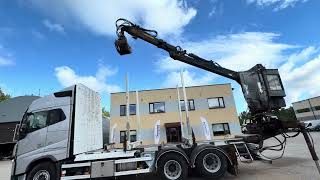 شاحنة نقل الأخشاب Volvo FH750 6X4 + RETARDER + HIAB CRANE | صورة 4 - Autoline
