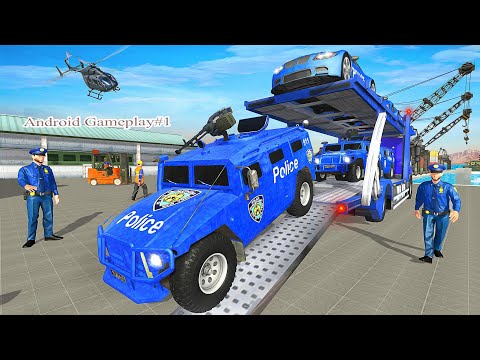 Grand Police Transport Truck 2021 - Multi Trailer Truck Driving - Android Gameplay#1