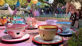Mad Tea Party Full POV Ride at Disneyland After Re