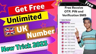 How To Get Free Uk Number for WhatsApp 🤯How to Get Free Unlimited Uk Number🤔 | Free! #youtube