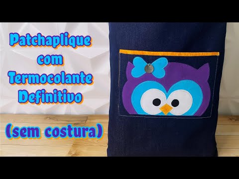 Como fazer PATCH APLIQUE COM TERMOCOLANTE DEFINITIVO - por @tucaensina