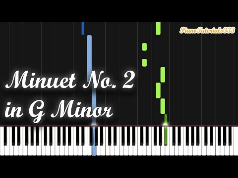 Minuet No. 2 in G Minor - Petzold (Piano Tutorial) [Synthesia]