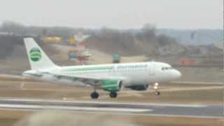 preview picture of video 'Flughafen Eröffnung Kassel-Calden A319 Landung'