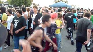 Adolescents "Democracy" pit at the Carson Warped Tour 2010