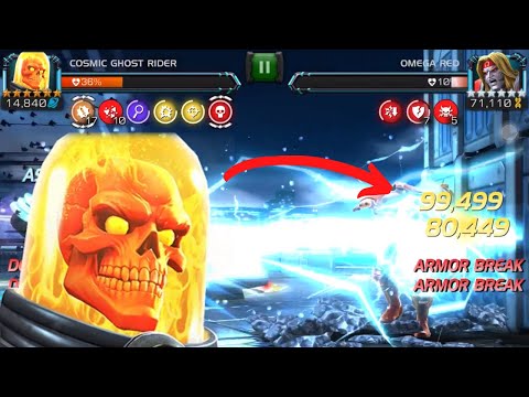 Rank 3 Cosmic Ghost Rider vs 6.2.3 Omega Red | Marvel Contest of Champions