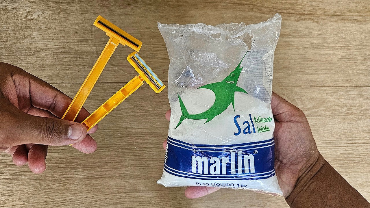 É só mergulhar o BARBEADOR no SAL e não precisa mais comprar no mercado