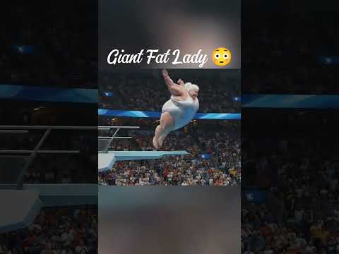 Giant Fat Old Lady spin & Dive in Olympic performance #ai #shorts #shortsfeed #shortvideo