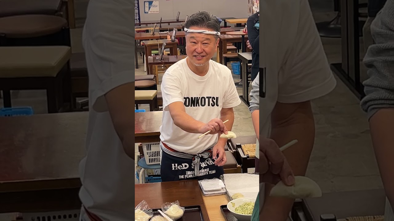 🥟大将による「ひとぐち餃子」のつくりかた講座！ #長浜ナンバーワン🍜