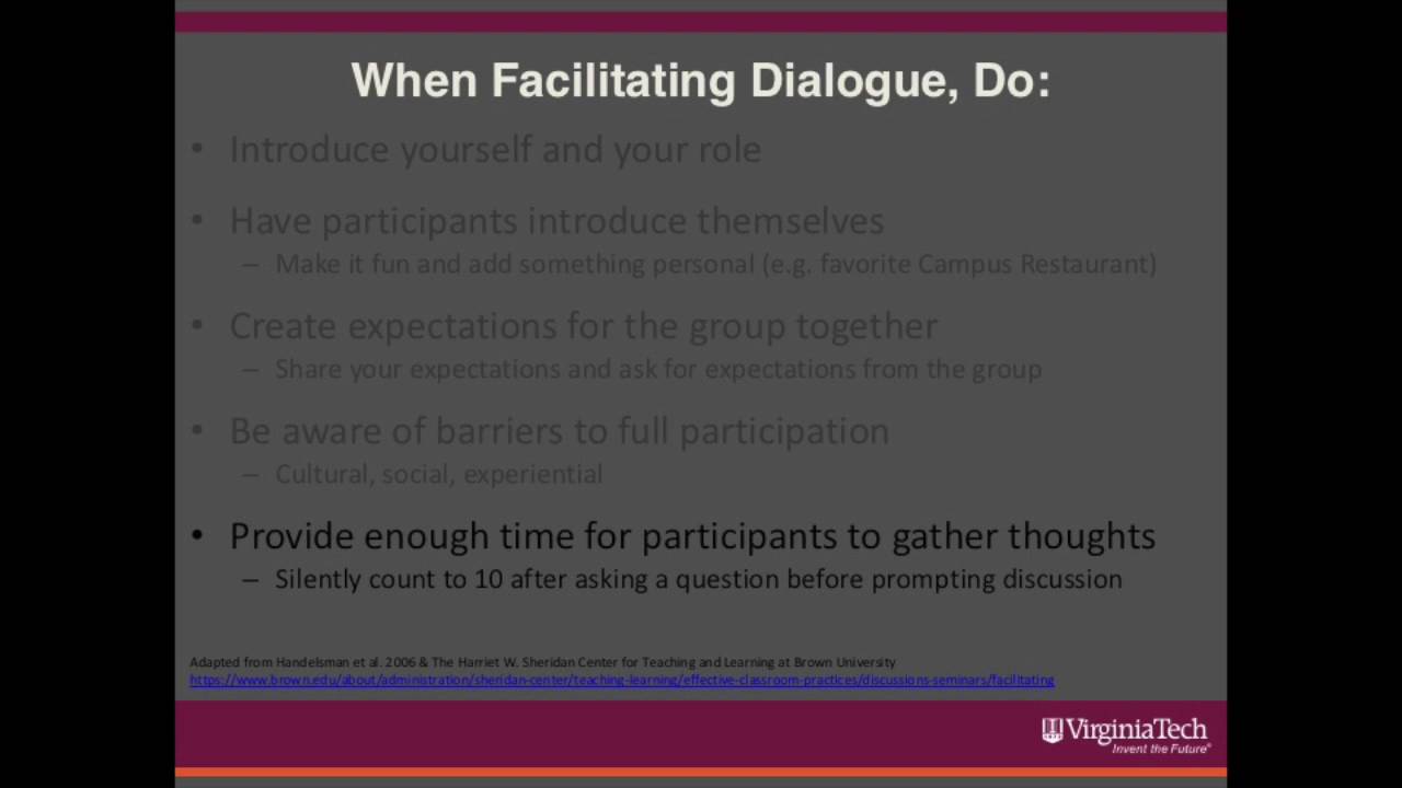 Module 3   Communicating & Facilitating Dialogue