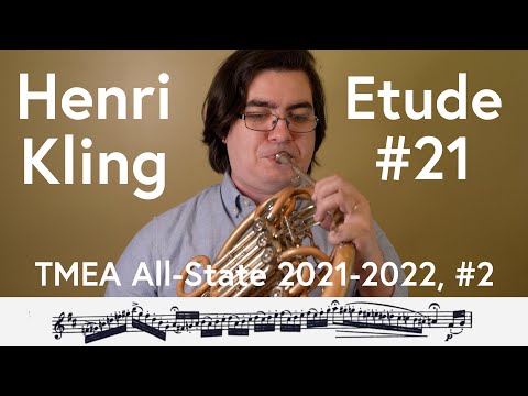 (TMEA All-State 2021-2022 #2) Henri Kling, Etude #21 from "40 Characteristic Etudes"