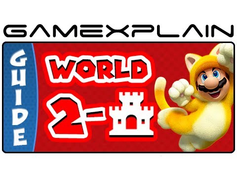 Super Mario 3D World - World 2-Castle Green Stars & Stamp Locations Guide & Walkthrough