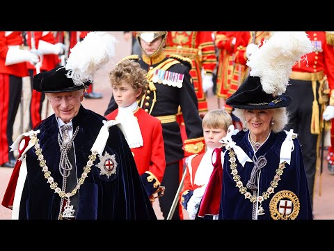 Video Thumbnail: Traditionelle Gewänder: Die Royals strahlen beim Garter Day!
