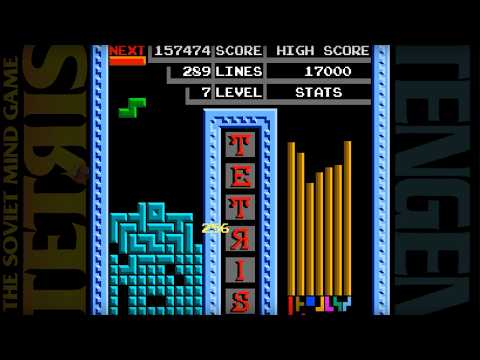 TETЯIS / Tetris (NES, 1989) | 1P Run — 481 Lines across 11 Levels 🧩🧱🎉
