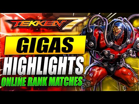 Tekken 7 GIGAS GREEN RANK ONLINE HIGHLIGHTS | Gigas Rank Highlights | Gigas Green Ranks Compilation