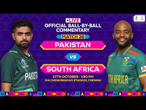 Pakistan v South Africa | Hindi Ball-by-Ball Commentary | Match 26 | World Cup 2023 #PAKvsSA