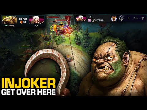 When Invoker Meets a REAL Hook Master...[2 Games] | Pudge Official