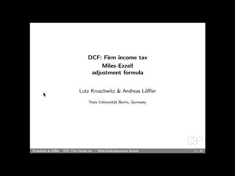 Thumbnail for Miles-Ezzell adjustment