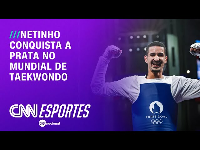 Mundial de Taekwondo: Netinho é prata e Brasil faz campanha histórica | LIVE CNN