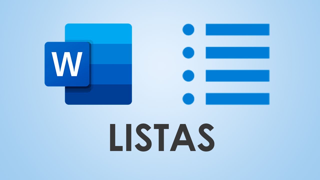 Cómo trabajar con LISTAS en Word