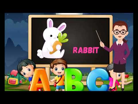 Alphabets For Kids, ABCD, A for Apple B for Ball