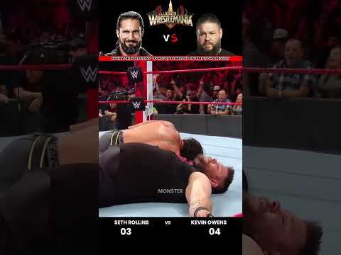 Every Seth Rollins vs Kevin Owens 1 on 1 Match Result Edit 💥 #wwe