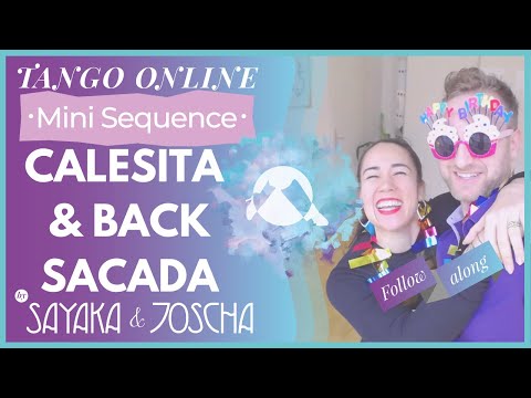 3 steps to Calesita & Back Sacada - learn tango mini sequence with Sayaka y Joscha