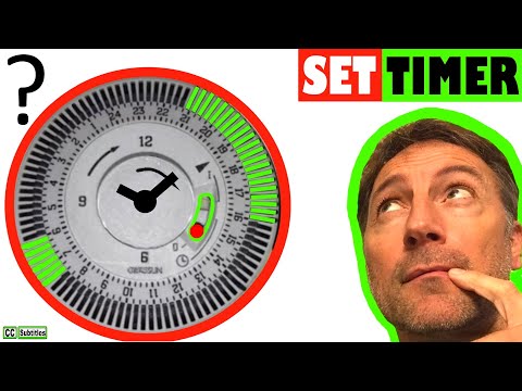 How to set timer on Combi Boiler - Gas Boiler Controls and Setting a pin time Clock Video