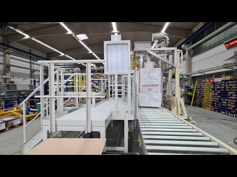 Big Bag Füllstation mit vorverfahrbarer Bedienerbühne