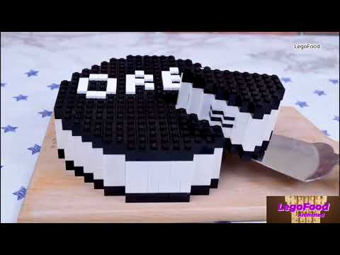 Lego Oreo Cheesecake - Lego In Real life / Stop Motion cooking & ASMR